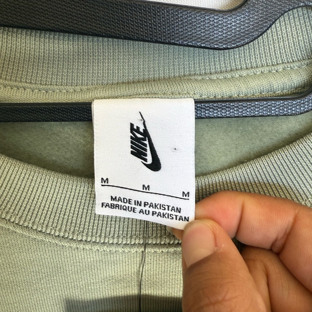 Nike Solo Swoosh Fleece Crew Sweatshirt DX1361-370 Men Medium Nike Men's - Picture 7 of 12